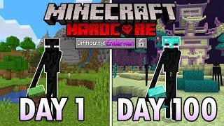 I Survived 100 Days as an ENDERMAN in Hardcore Minecraft… Heres What Happened