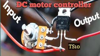 How to make simple DC motor speed controller circuit .
