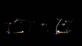 Canon in D Rock Musical Tesla Coils + Robot Drums WWT 2013