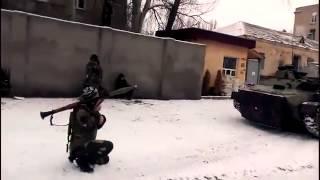 Сенсация    МТЛБ ДНР ведет огонь   Ukraine  MTLB militia firing