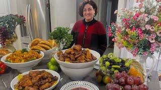 Chicken Kebab w Cauliflower & Uzbeki Naan کباب مرغ ، قورمه گلپی با نان ازبکی