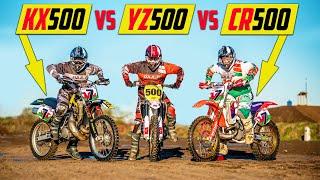 YZ500 vs KX500 vs CR500  Hot Lap Shoot Out