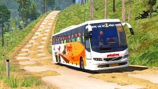 MSRTC Shivshahi Bus  Off-Road Volvo Bus Journey  B11r Volvo