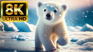 CUTE BABY ANIMALS - 8K 60FPS ULTRA HD - With Nature Sounds Colorfully Dynamic