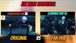 Gojo Satoru best scene Hindi Voice  Crunchyroll VS Clanimex Fan DUB