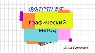 Графический метод решения задачи линейного программирования.