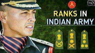 Ranks In Indian Army  Indian Army Ranks Insignia And Hierarchy Explained Hindi