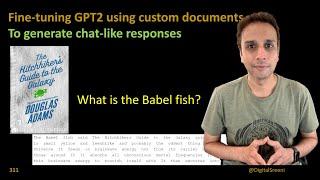 311 - Fine tuning GPT2 using custom documents​