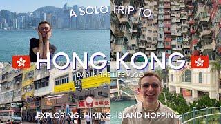 A Solo Trip To Hong Kong  Exploring Hiking and Island Hopping  Gay Solo Travel Vlog