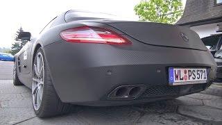 BRUTAL Mercedes SLS AMG with Akrapovic Exhaust System