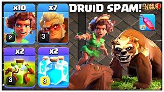 Best Th15 Attack Strategy  Th15 Druid Root Rider Attack Strategy Clash of Clans