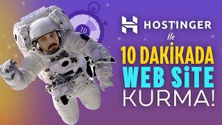 10 DAKİKADA KOLAY WEB SİTE KURMA  HOSTINGER