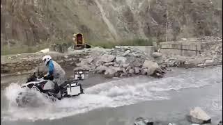 ajith kumar water crossing ladakh - ak bike ride - ajith latest video- ladakh road trip - ladakh ttf