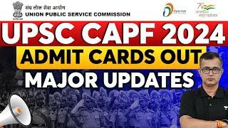 UPSC CAPF 2024 Admit Cards Are Out  Major Updates  Bhanwar Singh