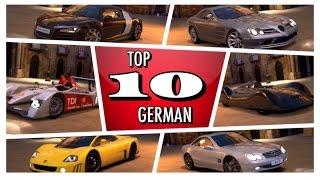 Top 10 Fastest German Cars On Granturismo 6 HSG Countdown