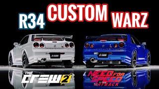 The Crew 2 vs NFS Payback  Skyline R34 Customization War