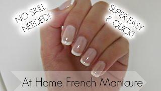 Easiest French Manicure Tutorial EVER