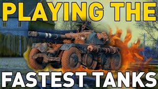 Playing the FASTEST Tanks in World of Tanks