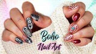 Boho Nails  Stamping Nail Art 