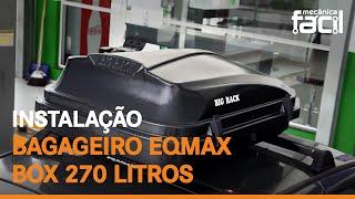 BAGAGEIRO EQMAX BOX 270L  O que você precisa saber antes de comprar