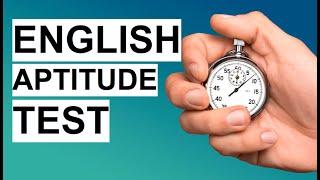 ENGLISH Aptitude Test PRACTICE Questions & Answers
