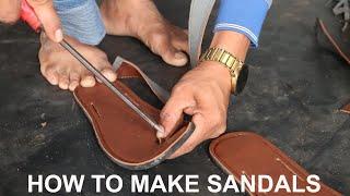 How To Make Beautiful Sandals at home with simple tools and easy fast techque - Talented Skills