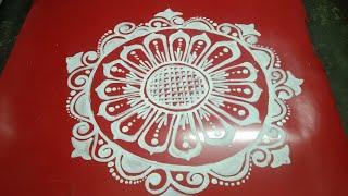 very beautiful jhoti chita  Rangoli alpan