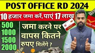 Post office  Recurring Deposit scheme 2024  post office rd scheme 2024 Recurring Deposit Scheme