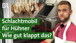 Tierschutz Hühner schlachten mit mobiler Geflügelschlachtung  Unser Land  BR