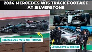 Lewis Hamilton drives his last Mercedes W15 in Silverstone  Track + Driving Footage