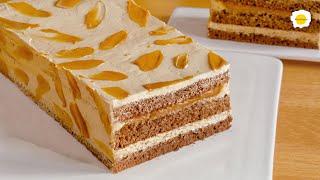 Coffee Caramel Cream Cake Recipe 咖啡焦糖奶油蛋糕食谱 Recette de gâteau à la crème au café et au caramel