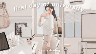 first day of uni  grwm whats in my bag orientation day  sieras uni diaries — the sims 4