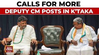Karnataka Ministers Demand Deputy Chief Minister Posts  India Today News