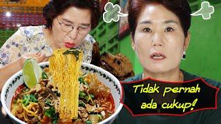 Tolong hentikan emak Korea ini...Mie Koyor bikin emak Korea RAKUS