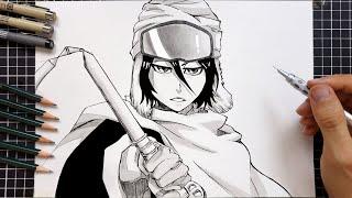 How to Draw Rukia Kuchiki  Manga Bleach  Easy Drawing