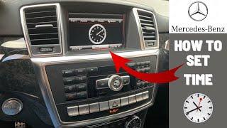 Mercedes Benz ML How to set up time and adjust clock  ⏰