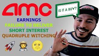 AMC stock update Earnings Failure to deliver Short Interest Quadruple Witching explained