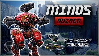 WR  Ruiner OX MINOS Giveaway Winners – Titan Gameplay  War Robots