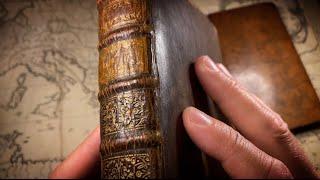 300 Year-Old Books 1723 & Maps Astronomy History Myths  ASMR unboxing soft-spoken
