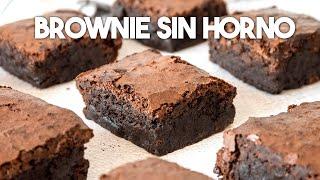 BROWNIE SIN HORNO   Receta de Brownie en Freidora de Aire  POSTRES FÁCILES