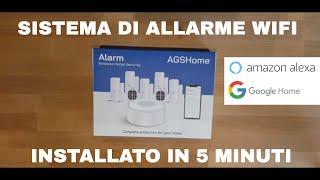 Sistema di allarme WiFi compatibile con Alexa e Google Home