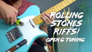 Top 5 Rolling Stones songs in Open G - beginner to intermediate