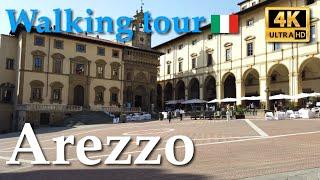 Arezzo Tuscany Italy【Walking Tour】4K