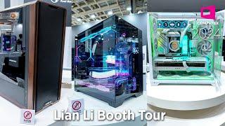 COMPUTEX 2024 Lian Li Booth - Lancool 217 & 207 O11 Vision Compact L-Shaped PSU  UNIfan Wireless