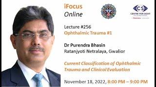 Lecture#256Trauma #1 Classification & Clincial Evaluation-Dr Purendra BhasinFridayNov 18 800PM