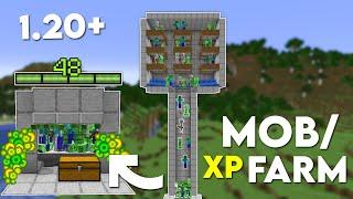 Minecraft EASY MOB XP FARM TUTORIAL 1.20+ Without Mob Spawner