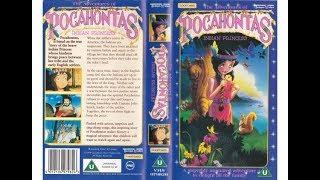 Original VHS Opening The Adventures Of Pocahontas - Indian Princess UK Retail Tape