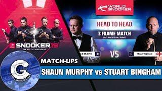 Let’s Play Snooker 19 Match-Ups  Shaun Murphy vs Stuart Bingham