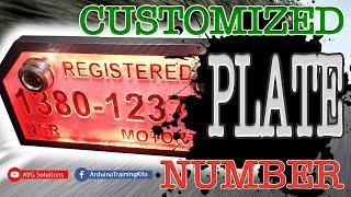 Customized Plate Number
