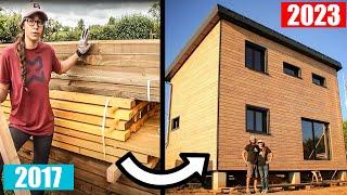 TIMELAPSE CONSTRUCTION COMPLETE MAISON BOIS  AMAZING TIMELAPSE RENOVATION WOODEN HOUSE